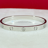 Cartier Love Bracelet White Gold Size 17