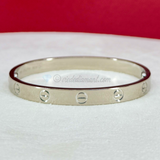 Cartier Love Bracelet White Gold Size 16