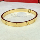 Cartier Love Bracelet Yellow Gold Size 17