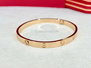 Cartier Love Bracelet Rose Gold Size 19