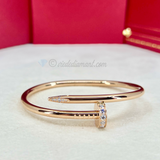 Cartier Juste Un Clou Bracelet Rose Gold Size 16 32 Diamond
