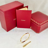 Cartier Love Bracelet Yellow Gold Size 17 SM