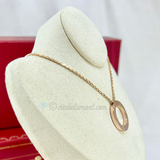 Cartier Love Necklace Rose Gold 42 CM 3 Diamond