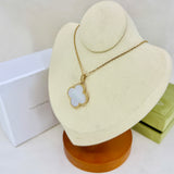 Van Cleef Arpels Magic Alhambra Necklace Mother Of Pearl Yellow Gold 35”