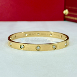 Cartier Love Bracelet Yellow Gold Size 16 10 Diamond