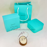 Tiffany & Co T Wire Wide White Gold Diamonds Medium