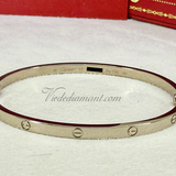 Cartier Love Bracelet White Gold Size 17 SM