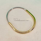 Tiffany & Co Lock Bracelet Yellow White Gold Narrow
