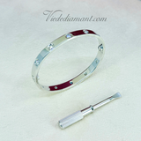 Cartier Love Bracelet White Gold Size 16 10 Diamond