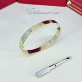 Cartier Love Bracelet White Gold Size 16
