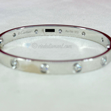 Cartier Love Bracelet White Gold Size 16 10 Diamond