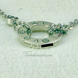 Cartier Love Necklace White Gold Diamond 42 CM
