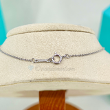Tiffany & Co Paloma Picasso Necklace White Gold Diamond Cross 42 CM