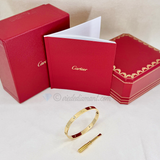 Cartier Love Bracelet Yellow Gold Size 19 4 Diamond