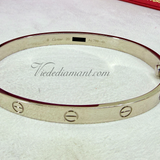 Cartier Love Bracelet White Gold Size 20