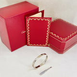 Cartier Love Bracelet White Gold Size 17