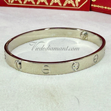 Cartier Love Bracelet White Gold Size 17