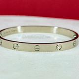 Cartier Love Bracelet White Gold Size 18