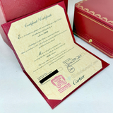 Cartier Love Bracelet Rose Gold Size 17 10 Diamond