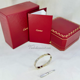 Cartier Love Bracelet White Gold Size 17