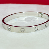 Cartier Love Bracelet White Gold Size 17