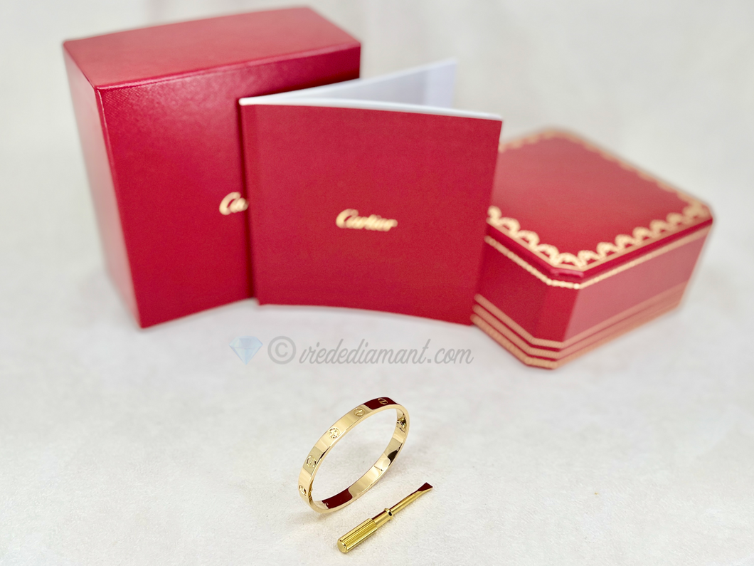 Cartier Love Bracelet Yellow Gold Size 16