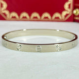 Cartier Love Bracelet White Gold Size 17