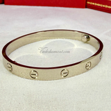 Cartier Love Bracelet White Gold Size 17