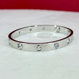 Cartier Love Bracelet White Gold Size 16 10 Diamond