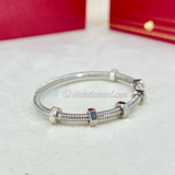 Cartier Ecrou Bracelet White Gold Size 16