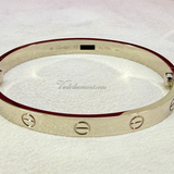 Cartier Love Bracelet White Gold Size 17