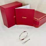 Cartier Love Bracelet White Gold Size 16 10 Diamond