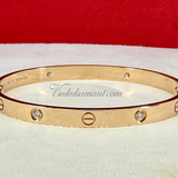 Cartier Love Bracelet Rose Gold Size 20 4 Diamond