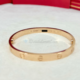 Cartier Love Bracelet Rose Gold Size 17