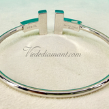 Tiffany & Co T Wire Wide White Gold Diamonds Medium