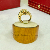 Cartier Panthere De Ring Yellow Gold Lacquered Size 51