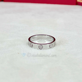 Cartier Love Ring SM Wedding Band White Gold Size 50