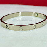 Cartier Love Bracelet White Gold Size 18