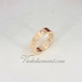 Cartier Love Ring Rose Gold Size 57 3 Diamond