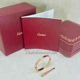 Cartier Love Bracelet Rose Gold Size 16 4 Diamond