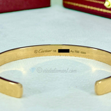 Cartier Love Cuff Bracelet Rose Gold Size 18