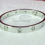 Cartier Love Bracelet White Gold Size 16 10 Diamond
