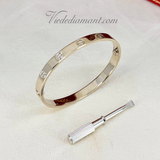 Cartier Love Bracelet White Gold Size 17