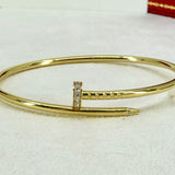 Cartier Juste Un Clou Bracelet SM Yellow Gold Size 17 20 Diamond