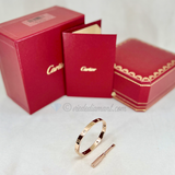 Cartier Love Bracelet Rose Gold Size 17 4 Diamond
