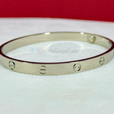 Cartier Love Bracelet White Gold Size 20