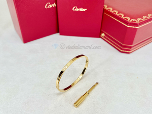 Cartier Love Bracelet Yellow Gold Size 17 SM