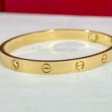 Cartier Love Bracelet Yellow Gold Size 18