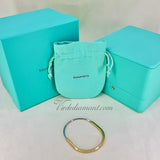 Tiffany & Co Lock Bracelet Yellow White Gold Narrow