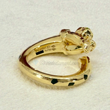 Cartier Panthere De Ring Yellow Gold Lacquered Size 51